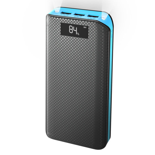 Power Bank 20000mAh Powerbank 3 USB External Battery Pack for iPhone 6 6s 7 8 10 iPad Samsung Xioami Huawei Sony LG HTC Nokia. - Amzon World