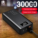 Power Bank 30000mAh TypeC Micro USB QC Fast Charging Powerbank LED Display Portable External Battery Charger For phone tablet - Amzon World