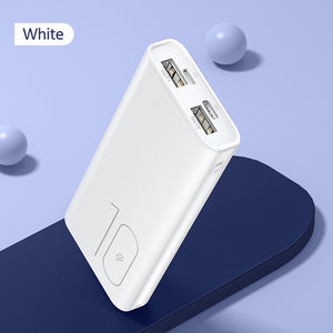 Power Bank for xiaomi mi iPhone,USAMS Mini Pover Bank 10000mAh LED Display Powerbank External Battery Poverbank  Fast charging - Amzon World