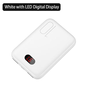 Power Bank for xiaomi mi iPhone,USAMS Mini Pover Bank 10000mAh LED Display Powerbank External Battery Poverbank  Fast charging - Amzon World
