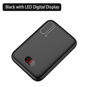 Power Bank for xiaomi mi iPhone,USAMS Mini Pover Bank 10000mAh LED Display Powerbank External Battery Poverbank  Fast charging - Amzon World
