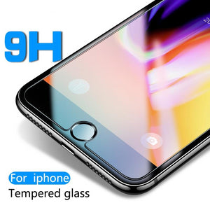 Protective tempered glass for iphone 6 7 5 s se 6 6s 8 plus XS max XR glass iphone 7 8 x screen protector glass on iphone 7 6S 8 - Amzon World