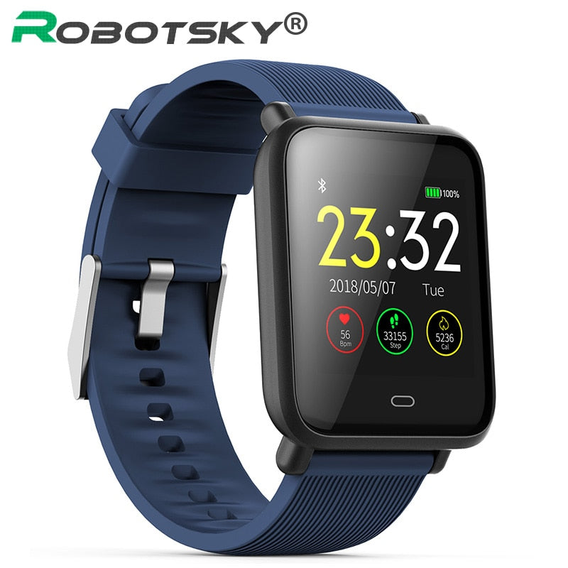 Q9 Smart Watch Blood Pressure Heart Rate Sleep Monitor Bracelet IP67 Waterproof Sport Fitness Trakcer Watch Men Women Smartwatch - Amzon World