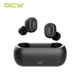 QCY QS1 T1C Mini Dual V5.0 Wireless Earphones Bluetooth Earphones 3D Stereo Sound Earbuds with Dual Microphone and Charging box - Amzon World