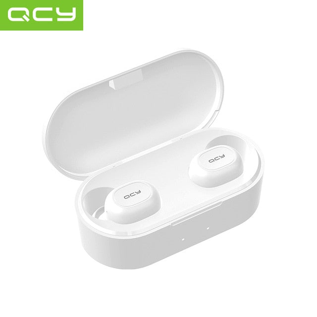 QCY QS2 TWS Bluetooth V5.0 Headset Sports Wireless Earphones 3D Stereo Earbuds Mini in Ear Dual Microphone With Charging box - Amzon World