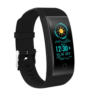 QW18 Color Screen Smart Bracelet Heart Rate Monitor IP68 Waterproof Fitness Tracker Band Bluetooth 4.0 Sports Wristbands PK Y5 - Amzon World