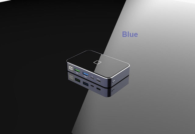 RIY Graphene two-way PD 18 QC 3.0 quick charge 20000MAH LCD wireless Power Bank with portable 60W mobile phone charger adapter - Amzon World