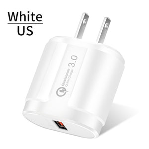 Quick Charge QC3.0 USB US EU Charger Universal mobile phone charger Wall USB Charger Adapter for iPhone Samsung Xiaomi - Amzon World