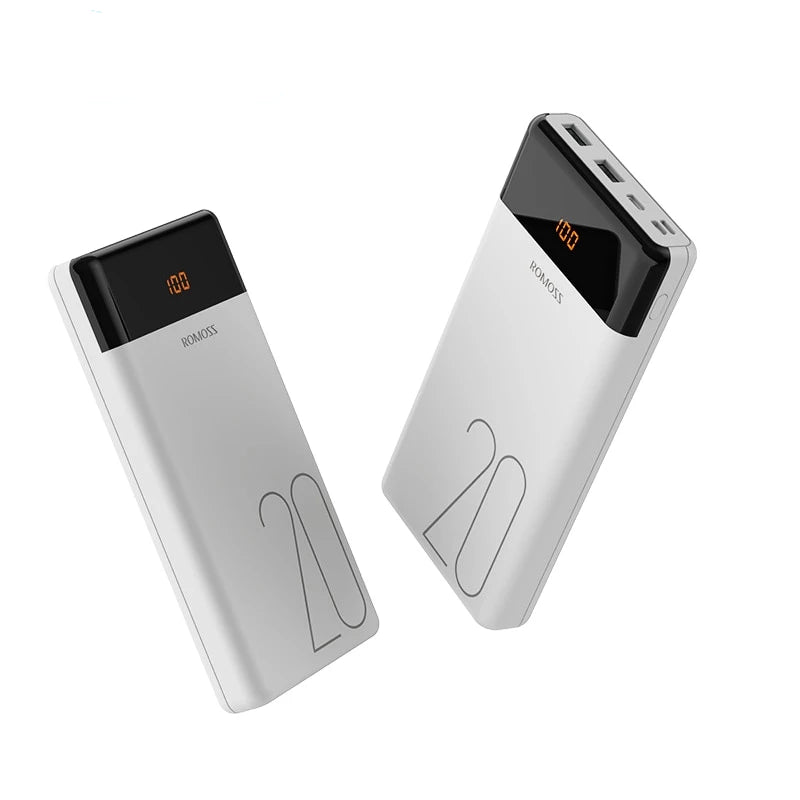 LT20 Power Bank 20000mAh Dual USB  Portable Charger With LED Display Fast External Battery For Phones Tablet Xiaomi - Amzon World