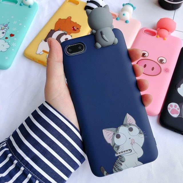 Redmi 6A 3D Case on for etui Xiaomi Redmi 6A Case Kawaii Bear Unicorn Silicone Cover for Xiaomi Redmi 6A Xiomi Phone Case 5.45" - Amzon World