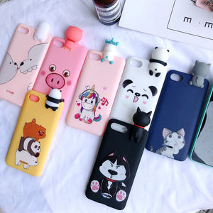 Redmi 6A 3D Case on for etui Xiaomi Redmi 6A Case Kawaii Bear Unicorn Silicone Cover for Xiaomi Redmi 6A Xiomi Phone Case 5.45" - Amzon World