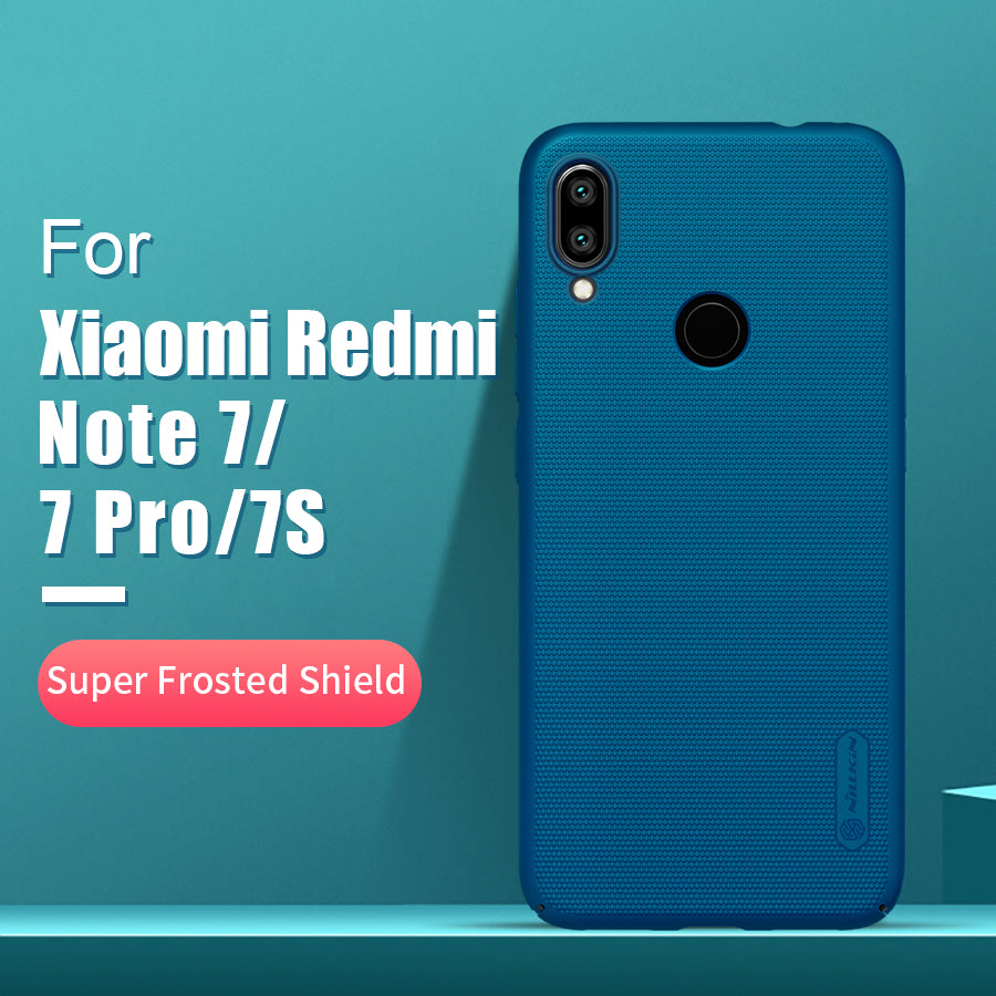 Redmi note 7 case 6.3 NILLKIN Frosted PC Matte hard back cover Gift Phone Holder For xiaomi redmi note 7 pro case Redmi note 7s - Amzon World