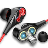 Roreta Dual Drive Stereo Wired earphone In-Ear Sport Headset With Mic mini Earbuds Earphones For iPhone Samsung Huawei Xiaomi - Amzon World