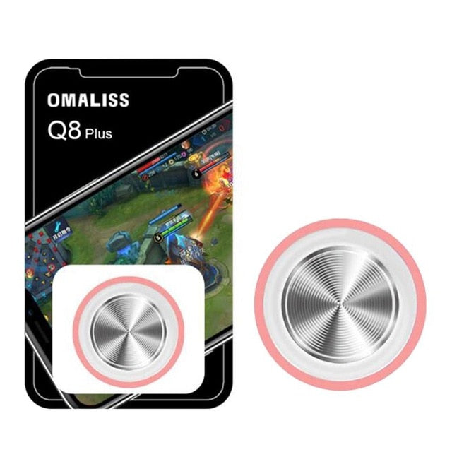 Round Game Joystick Mobile Phone Rocker For Iphone Android Tablet Metal Button Controller For PUBG Controller With Suction Cup - Amzon World