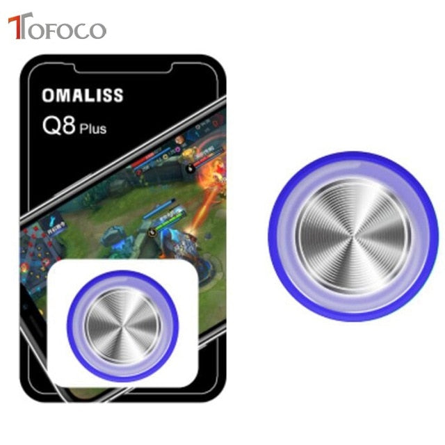 Round Game Joystick Mobile Phone Rocker For Iphone Android Tablet Metal Button Controller For PUBG Controller With Suction Cup - Amzon World