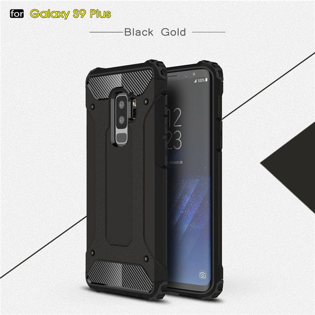 Rugged Armor Case For Samsung Galaxy S8 S9 S10 Plus S20 Ultra S5 S6 S7 edge Note 10 A51 A71 A81 A91 A10S A20E A30 Hard PC Cover - Amzon World