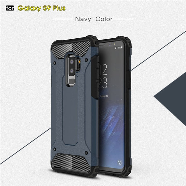 Rugged Armor Case For Samsung Galaxy S8 S9 S10 Plus S20 Ultra S5 S6 S7 edge Note 10 A51 A71 A81 A91 A10S A20E A30 Hard PC Cover - Amzon World
