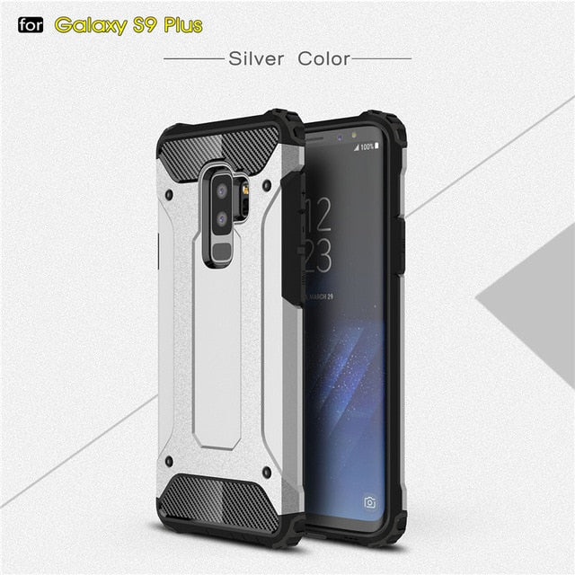 Rugged Armor Case For Samsung Galaxy S8 S9 S10 Plus S20 Ultra S5 S6 S7 edge Note 10 A51 A71 A81 A91 A10S A20E A30 Hard PC Cover - Amzon World