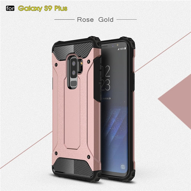Rugged Armor Case For Samsung Galaxy S8 S9 S10 Plus S20 Ultra S5 S6 S7 edge Note 10 A51 A71 A81 A91 A10S A20E A30 Hard PC Cover - Amzon World
