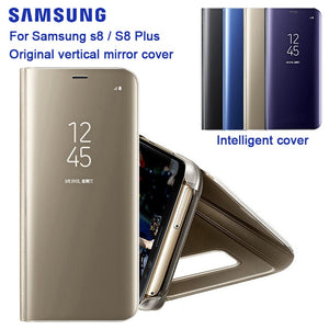 SAMSUNG Original Mirro Cover Clear View Phone Case EF-ZG955 For Samsung Galaxy S8 G9500 S8+ S8 Plus SM-G955 Rouse Slim Flip Case - Amzon World