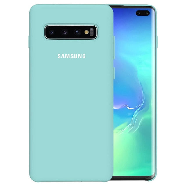 SAMSUNG S10 Case Original Silicone Made in Vietnam version Samsung Galaxy S8 S9 S10 Plus Note 8 9 10 10+ S10 5G S10e Case Cover - Amzon World