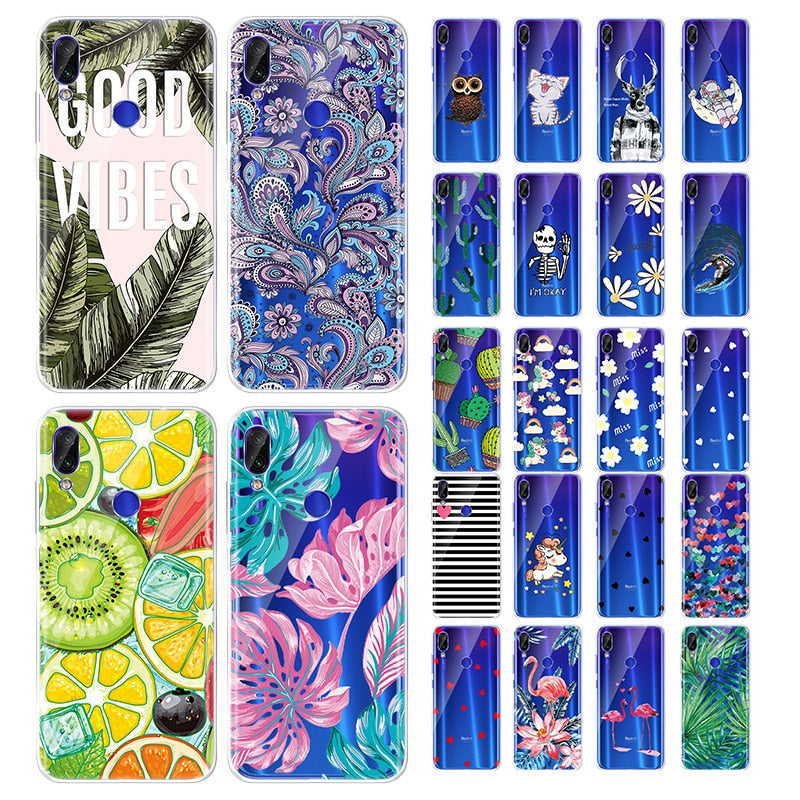 Silicon Pattern Case For Xiaomi Redmi Funda For Xiaomi Redmi Note 7 pro Redmi note 6 pro 6 6A Cases Protective TPU Cover - Amzon World