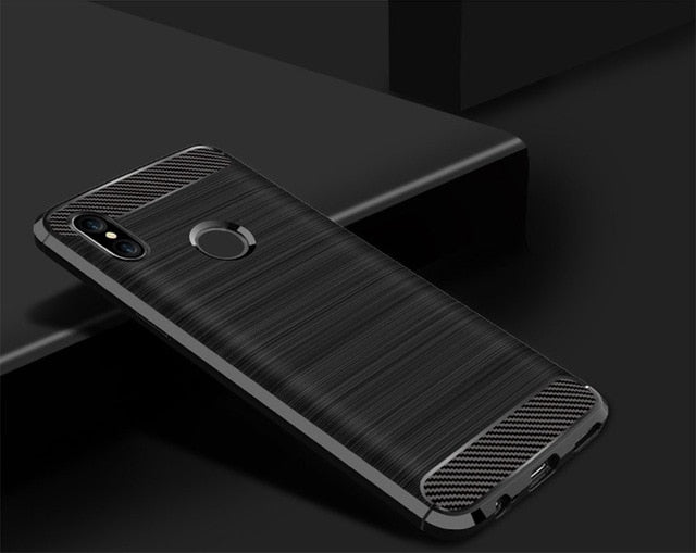 Silicone Case For Xiaomi Mi A2 Case Cover for Mi A2 Lite Case Soft Carbon Fiber Phone Case On Xiaomi Mi A 2 lite Redmi 6 Pro - Amzon World