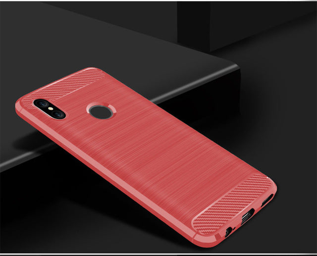 Silicone Case For Xiaomi Mi A2 Case Cover for Mi A2 Lite Case Soft Carbon Fiber Phone Case On Xiaomi Mi A 2 lite Redmi 6 Pro - Amzon World