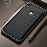 Silicone Case For Xiaomi Mi A2 Case Cover for Mi A2 Lite Case Soft Carbon Fiber Phone Case On Xiaomi Mi A 2 lite Redmi 6 Pro - Amzon World