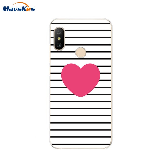 Silicone Case For Xiaomi Mi A2 Case Cover for Xiaomi Mi A2 Lite Case Soft TPU Pattern phone Case on Xiaomi MiA2 lite Redmi 6 Pro - Amzon World