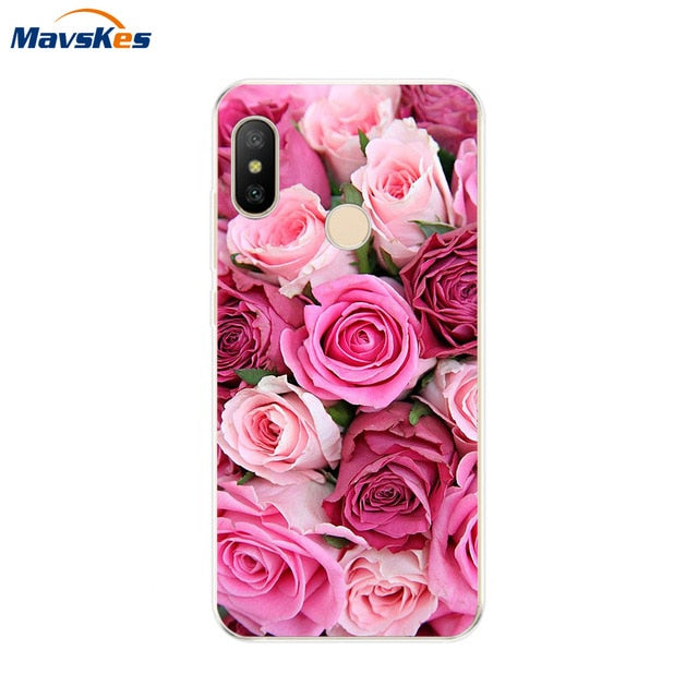 Silicone Case For Xiaomi Mi A2 Case Cover for Xiaomi Mi A2 Lite Case Soft TPU Pattern phone Case on Xiaomi MiA2 lite Redmi 6 Pro - Amzon World