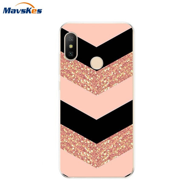 Silicone Case For Xiaomi Mi A2 Case Cover for Xiaomi Mi A2 Lite Case Soft TPU Pattern phone Case on Xiaomi MiA2 lite Redmi 6 Pro - Amzon World