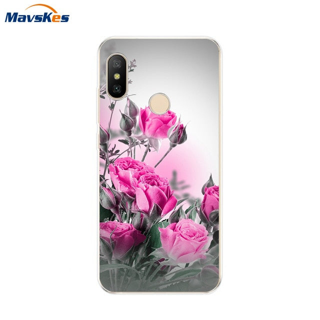 Silicone Case For Xiaomi Mi A2 Case Cover for Xiaomi Mi A2 Lite Case Soft TPU Pattern phone Case on Xiaomi MiA2 lite Redmi 6 Pro - Amzon World