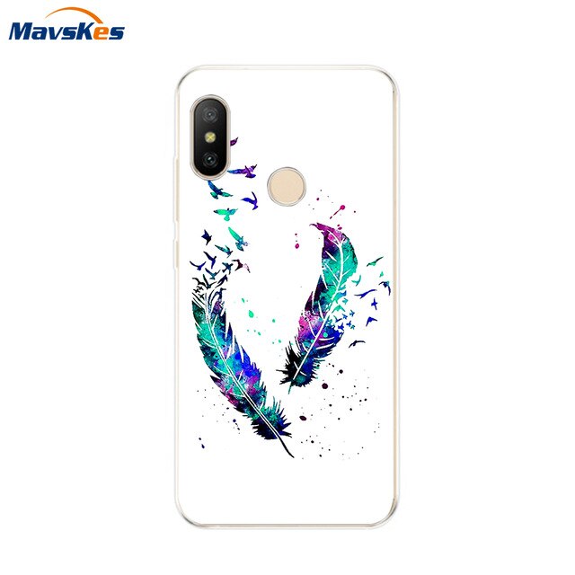 Silicone Case For Xiaomi Mi A2 Case Cover for Xiaomi Mi A2 Lite Case Soft TPU Pattern phone Case on Xiaomi MiA2 lite Redmi 6 Pro - Amzon World