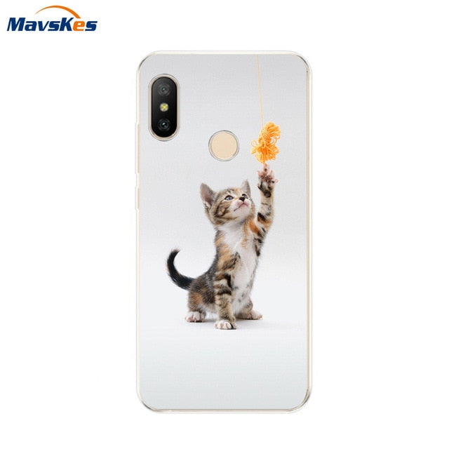 Silicone Case For Xiaomi Mi A2 Case Cover for Xiaomi Mi A2 Lite Case Soft TPU Pattern phone Case on Xiaomi MiA2 lite Redmi 6 Pro - Amzon World