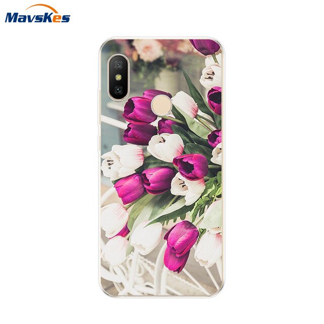 Silicone Case For Xiaomi Mi A2 Case Cover for Xiaomi Mi A2 Lite Case Soft TPU Pattern phone Case on Xiaomi MiA2 lite Redmi 6 Pro - Amzon World