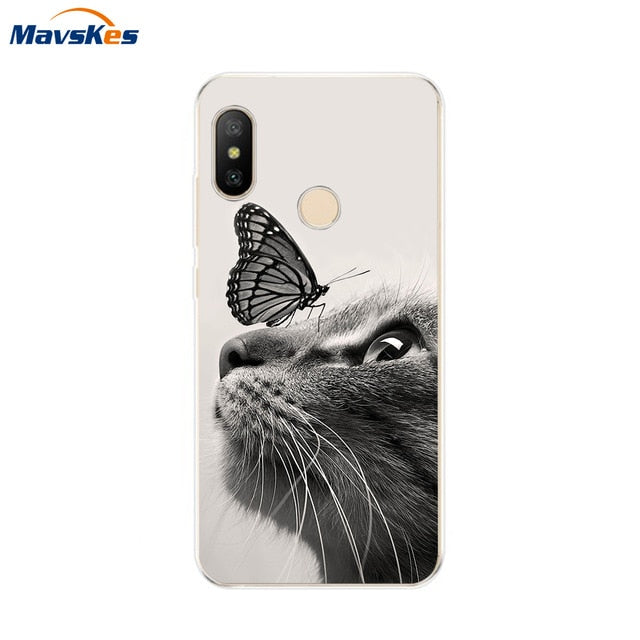 Silicone Case For Xiaomi Mi A2 Case Cover for Xiaomi Mi A2 Lite Case Soft TPU Pattern phone Case on Xiaomi MiA2 lite Redmi 6 Pro - Amzon World