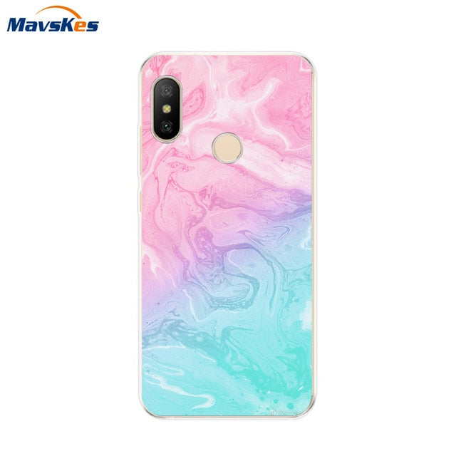 Silicone Case For Xiaomi Mi A2 Case Cover for Xiaomi Mi A2 Lite Case Soft TPU Pattern phone Case on Xiaomi MiA2 lite Redmi 6 Pro - Amzon World