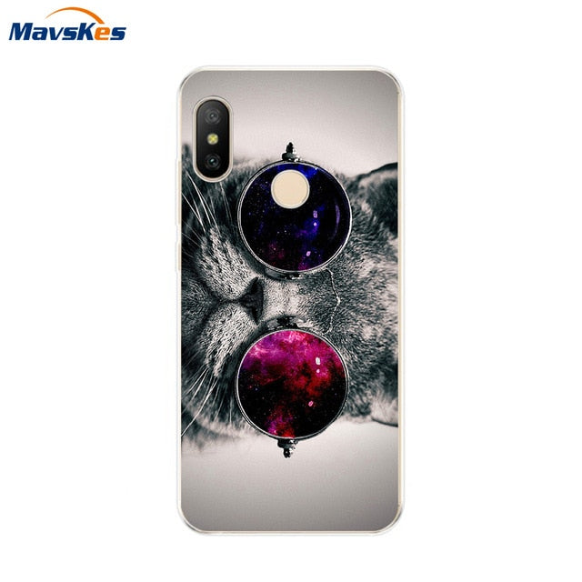 Silicone Case For Xiaomi Mi A2 Case Cover for Xiaomi Mi A2 Lite Case Soft TPU Pattern phone Case on Xiaomi MiA2 lite Redmi 6 Pro - Amzon World