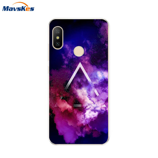 Silicone Case For Xiaomi Mi A2 Case Cover for Xiaomi Mi A2 Lite Case Soft TPU Pattern phone Case on Xiaomi MiA2 lite Redmi 6 Pro - Amzon World