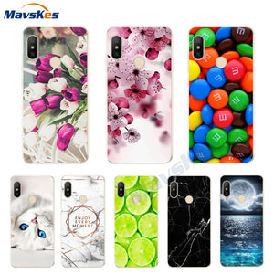 Silicone Case For Xiaomi Mi A2 Case Cover for Xiaomi Mi A2 Lite Case Soft TPU Pattern phone Case on Xiaomi MiA2 lite Redmi 6 Pro - Amzon World