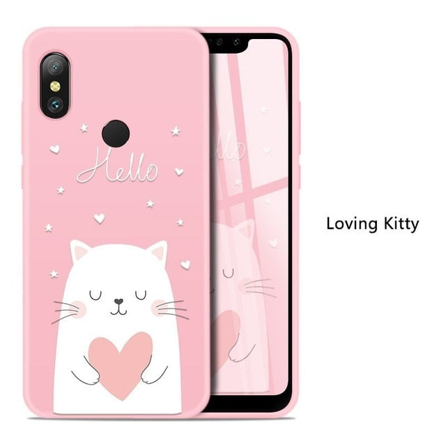 Silicone Case For Xiaomi Redmi Note 6 Pro Cute Full Case For Xiaomi Redmi Note 5 7 6A Mi A2 Lite Shockproof Bumper Coques Funda - Amzon World