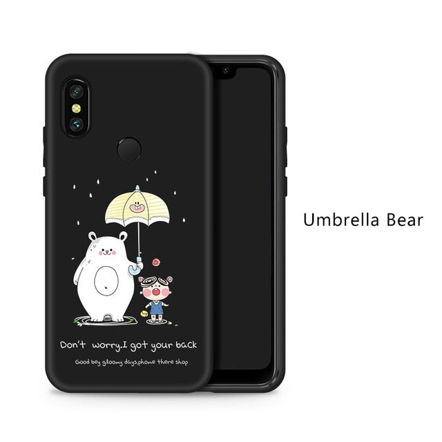 Silicone Case For Xiaomi Redmi Note 6 Pro Cute Full Case For Xiaomi Redmi Note 5 7 6A Mi A2 Lite Shockproof Bumper Coques Funda - Amzon World