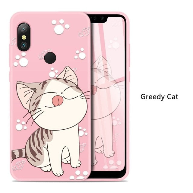 Silicone Case For Xiaomi Redmi Note 6 Pro Cute Full Case For Xiaomi Redmi Note 5 7 6A Mi A2 Lite Shockproof Bumper Coques Funda - Amzon World