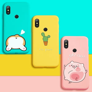 Silicone Case For Xiaomi Redmi Note 6 Pro Cute Full Case For Xiaomi Redmi Note 5 7 6A Mi A2 Lite Shockproof Bumper Coques Funda - Amzon World