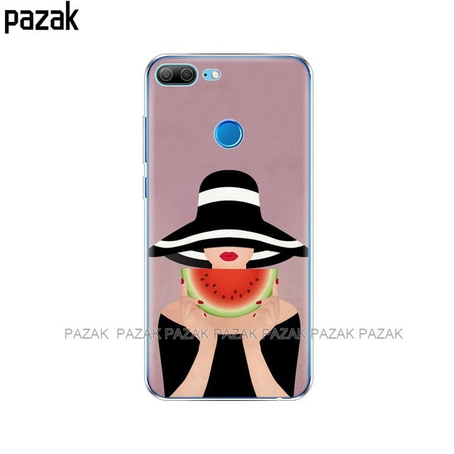 Silicone phone Case For huawei honor 9 honor 9 lite cases soft TPU Phone Back cover full 360 Protective shell new design - Amzon World