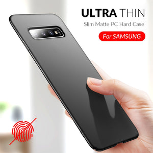 Slim Phone Case For Samsung Galaxy S10 S9 S8 Plus A50 A7 2018 A8 A6 A30 A40 A70 A80 Note 8 9 10 Plus Case Hard PC Matte Cover - Amzon World