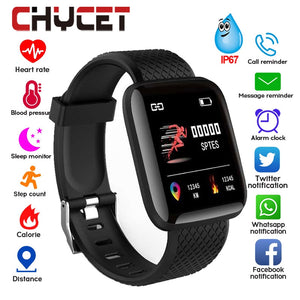 Smart Bracelet Blood Pressure Measurement Waterproof Fitness Tracker Watch Heart Rate Monitor Pedometer Smart Band Women Men - Amzon World