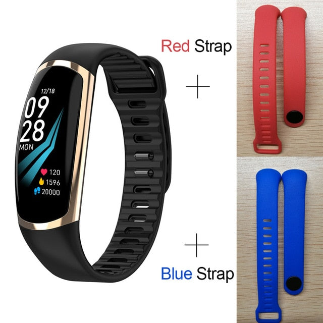 Smart Bracelet R16 Men Women Heart Rate Watch Sleep Monitor Blood Pressure Fitness Tracker Android IOS Color Message Sport Band - Amzon World