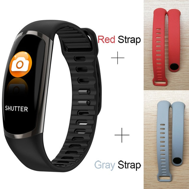 Smart Bracelet R16 Men Women Heart Rate Watch Sleep Monitor Blood Pressure Fitness Tracker Android IOS Color Message Sport Band - Amzon World